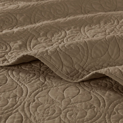 Reversible Quilt Set Mocha King/Cal King