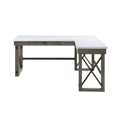 Talmar Marble Top Weathered Writing Desk With Lift Top