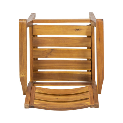 Stamford Dining Chairs Set of 2, Acacia Wood Patio Armchair