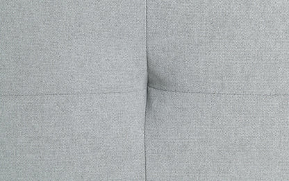 Quenti Gray Melange Velvet Sofa Bed with Pillow