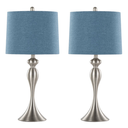 Ashland 27" Contemporary Metal Table Lamp Set of 2