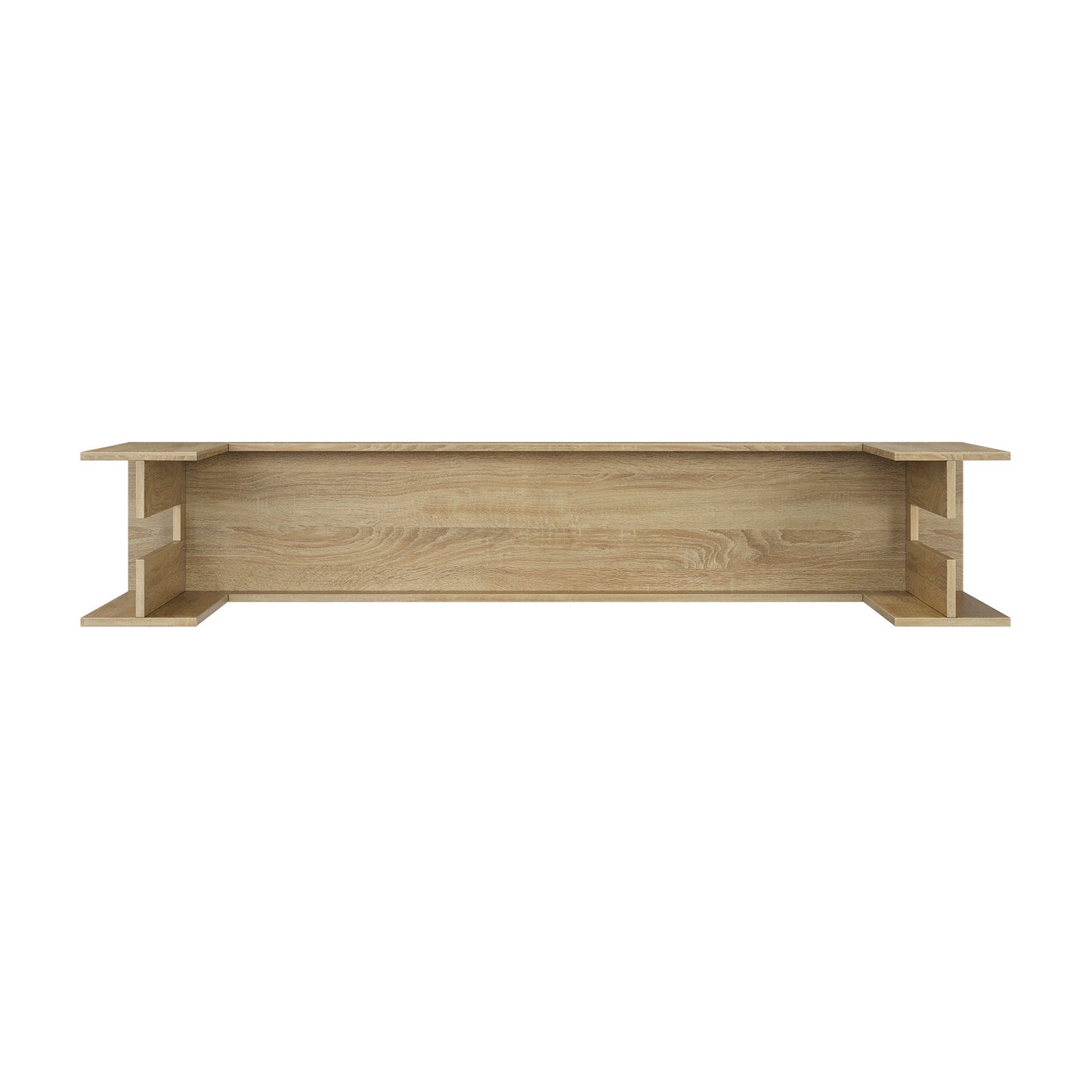 Farmhouse Style Oak-Colored Extra-Long Console Table