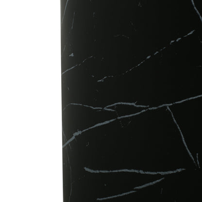 Contemporary Outdoor Lightweight Concrete MGO Side/End Table with Black Marble Finish