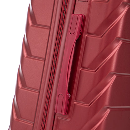 Set 3PCs 20'/24'/28' ABS Spinner Wheel Luggage Wine Red