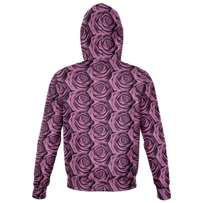 PINK ROSES PREMIUM ZIP UP HOODIE
