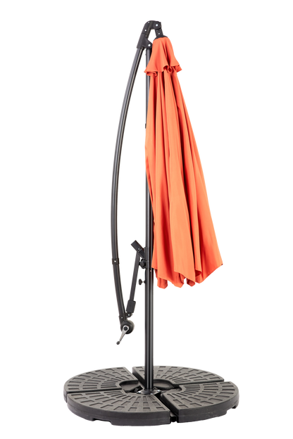 10ft Offset Hanging Market Patio Umbrella with Easy Tilt Adjustment