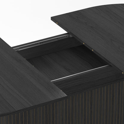 55.11'-70.86' Extendable Dining Table with Striped Legs