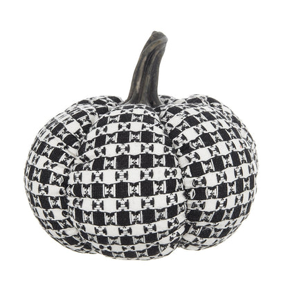 Set of Two Farmhouse Plaid Fabric Pumpkins by Bruce