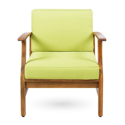Perla Contemporary Club Chair with Water-Resistant Cushion