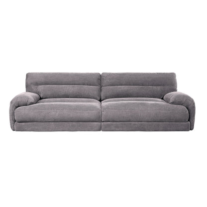 Cadenza Corduroy Loveseat - Gray