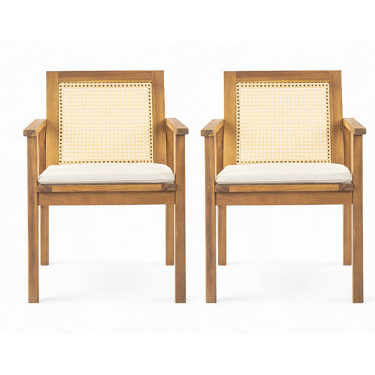 Preston Outdoor Dining Chair with Cushion Set