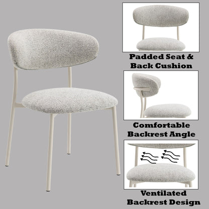 Kalam Fabric Side Chair (Set of 2) - Light Gray