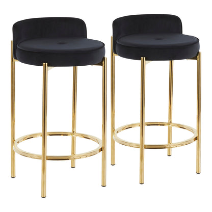 Chloe Contemporary Counter Stool Set of 2