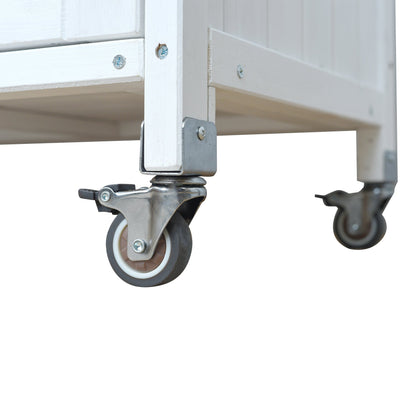 Foldable Outdoor Kitchen Island Patio Cart with Storage