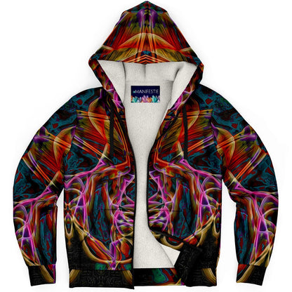Midnight Gaze Premium Sherpa Lined Zip Hoodie