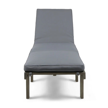 Ariana Wood Chaise Lounge with Cushion