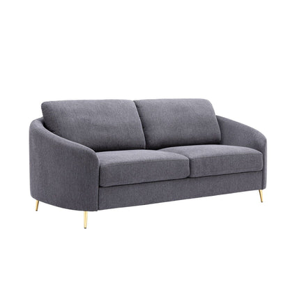 Yuina Linen Sofa in Gray