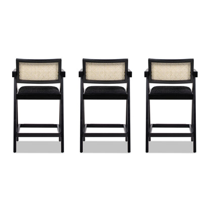 25.5" The Milano Ascensore™ Bar Stools — Set of Three