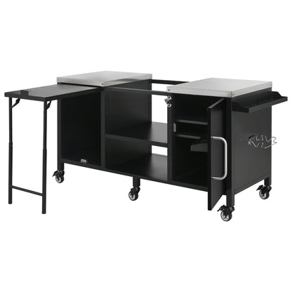 K&K 72.4' Large Grill Table for Big Green Egg