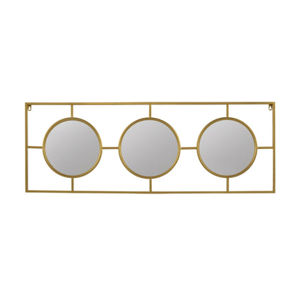 3 Mirror Piece Wall Mirror in Rectangular Frame