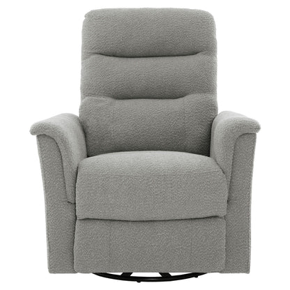 Manual Recliner Chair With 8-Point Massage and Swivel Function