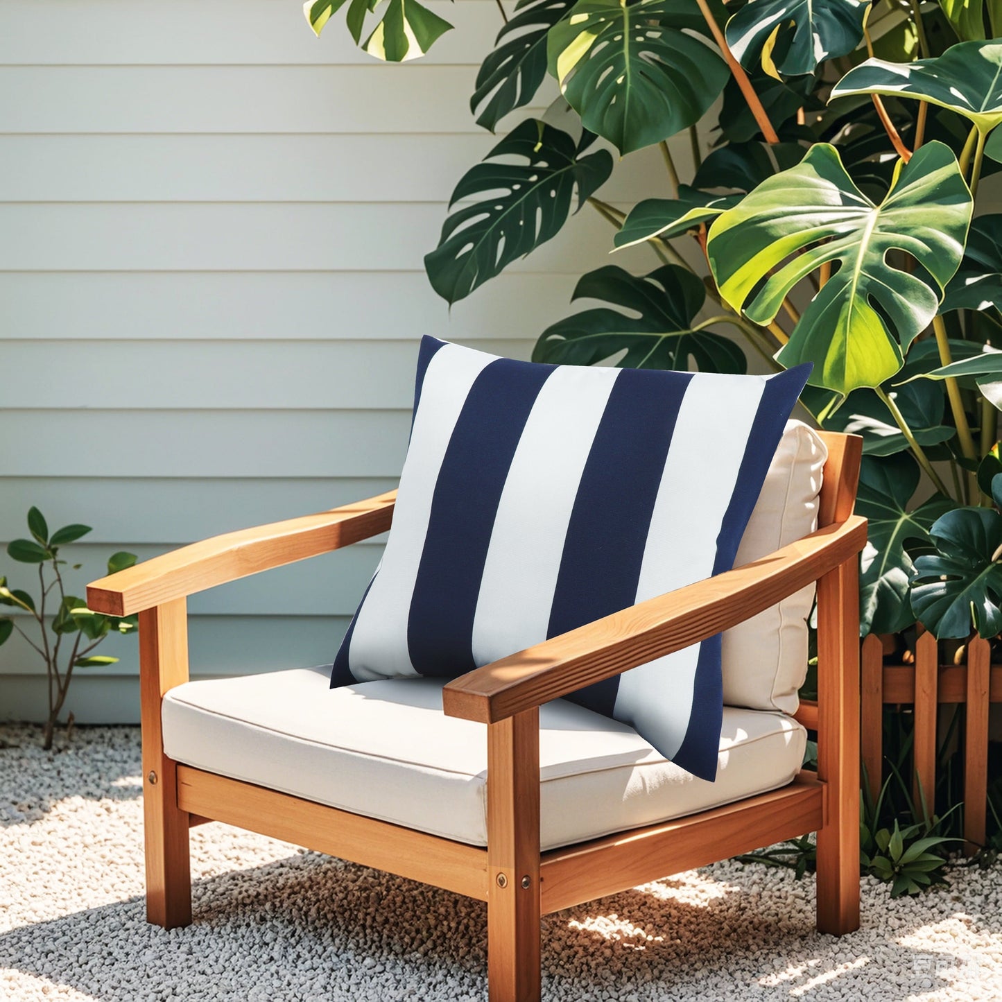 2 Pack Outdoor Throw Pillows, Waterproof & Fade-Resistant (18x18 Inch)
