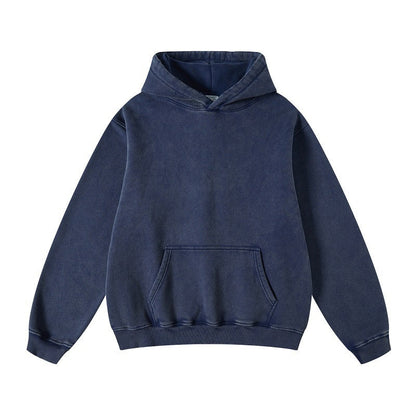 Women's Loose Retro Fleece Hooded Sweatshirt