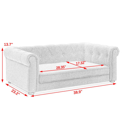 Modern Elegant Rectangle Elevated Pet Bed