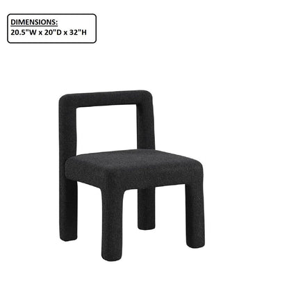 Dining Chairs With Square Open Back (Set of 2)