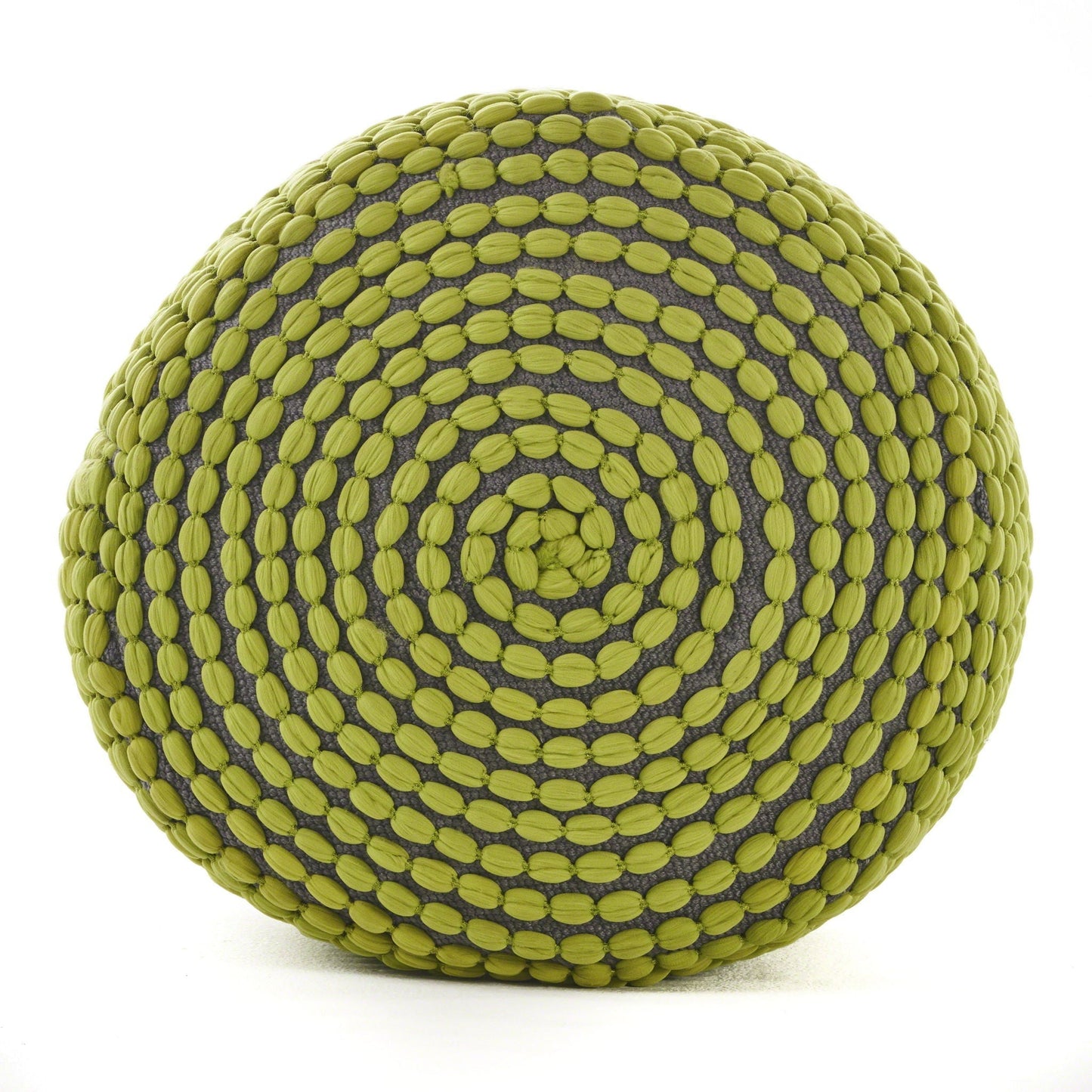 River Handcrafted Cylindrical Pouf in Water Resistant Fabric