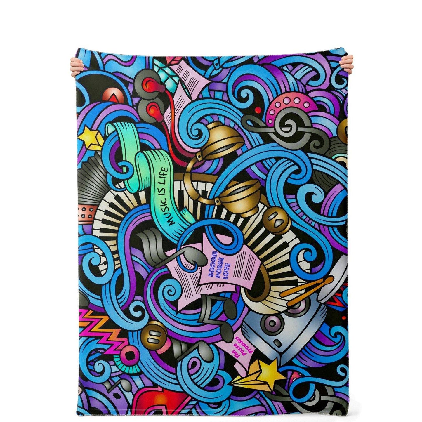 Boogie Posse Premium Microfleece Blanket