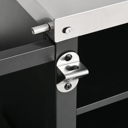K&K 72.4' Large Grill Table for Big Green Egg