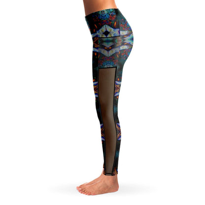 THIRD EYE PREMIUM MESH POCKET YOGA LEGGINGS