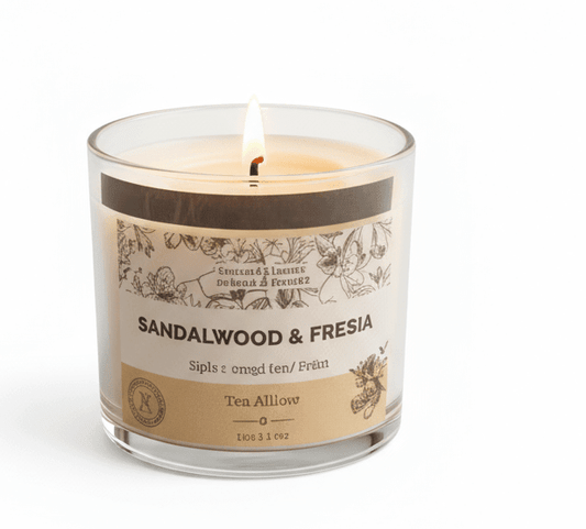 Sandalwood and Fresia Candle