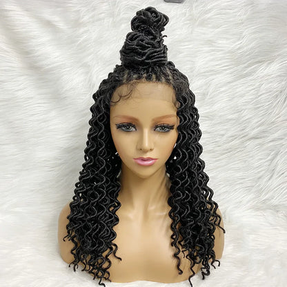 Water Wave Braided Wig | 9x6 Lace Front with Baby Hair