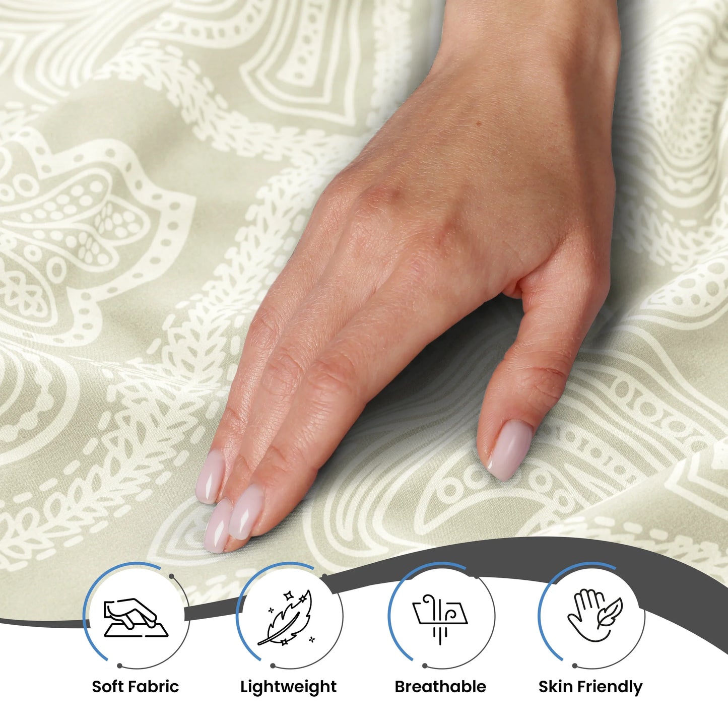 Lux Decor 6Pc Paisley Sheet Set
