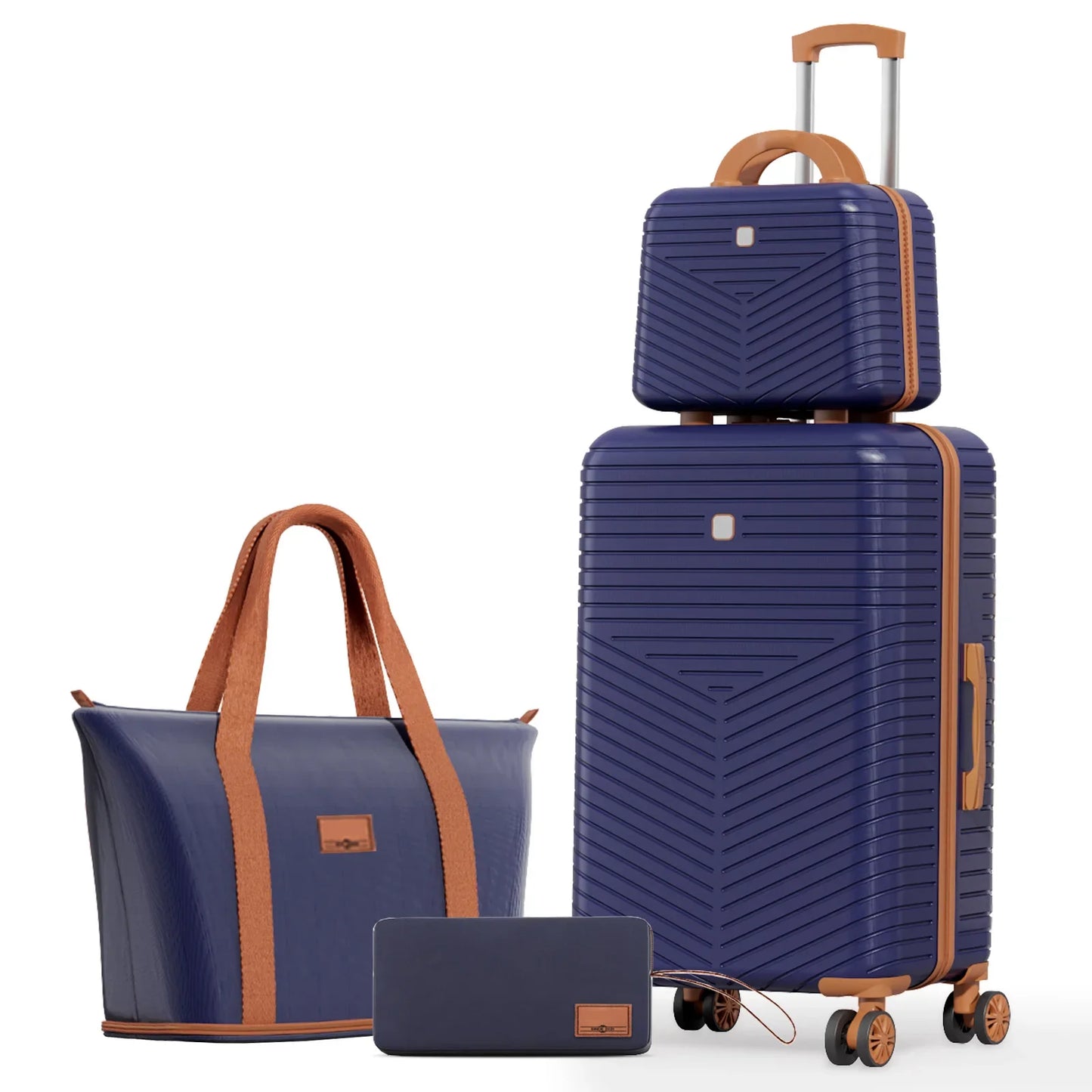 4/6 Piece Luggage Set, with Spinner Wheels & TSA Lock, Carry on Luggage Hard shell.