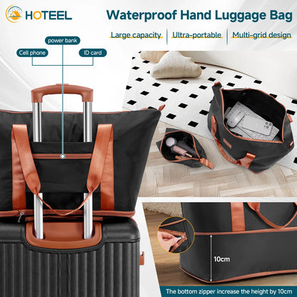 6 Piece Luggage Set With Spinner Wheels, Carry On Suitcase Set Duffel &Toiletry Bag With TSA Lock.