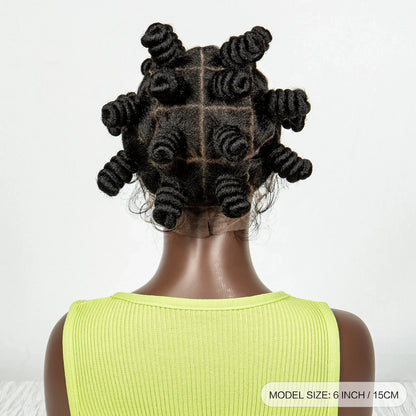 Handmade Bantu Knotless Braids Wig | Full Double Lace Front | Baby Hair