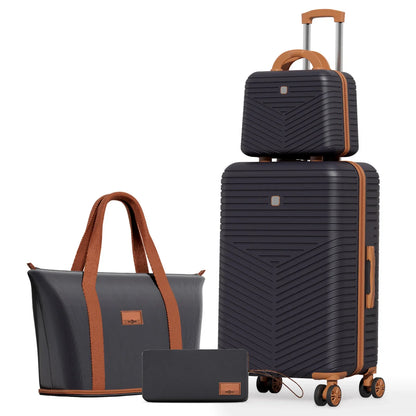4/6 Piece Luggage Set, with Spinner Wheels & TSA Lock, Carry on Luggage Hard shell.