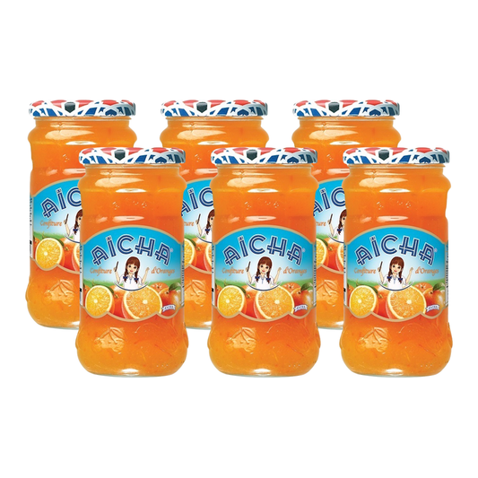 Aicha Jam (Pack of 6) - Moroccan Jam for Breakfast, Baking, and Desserts