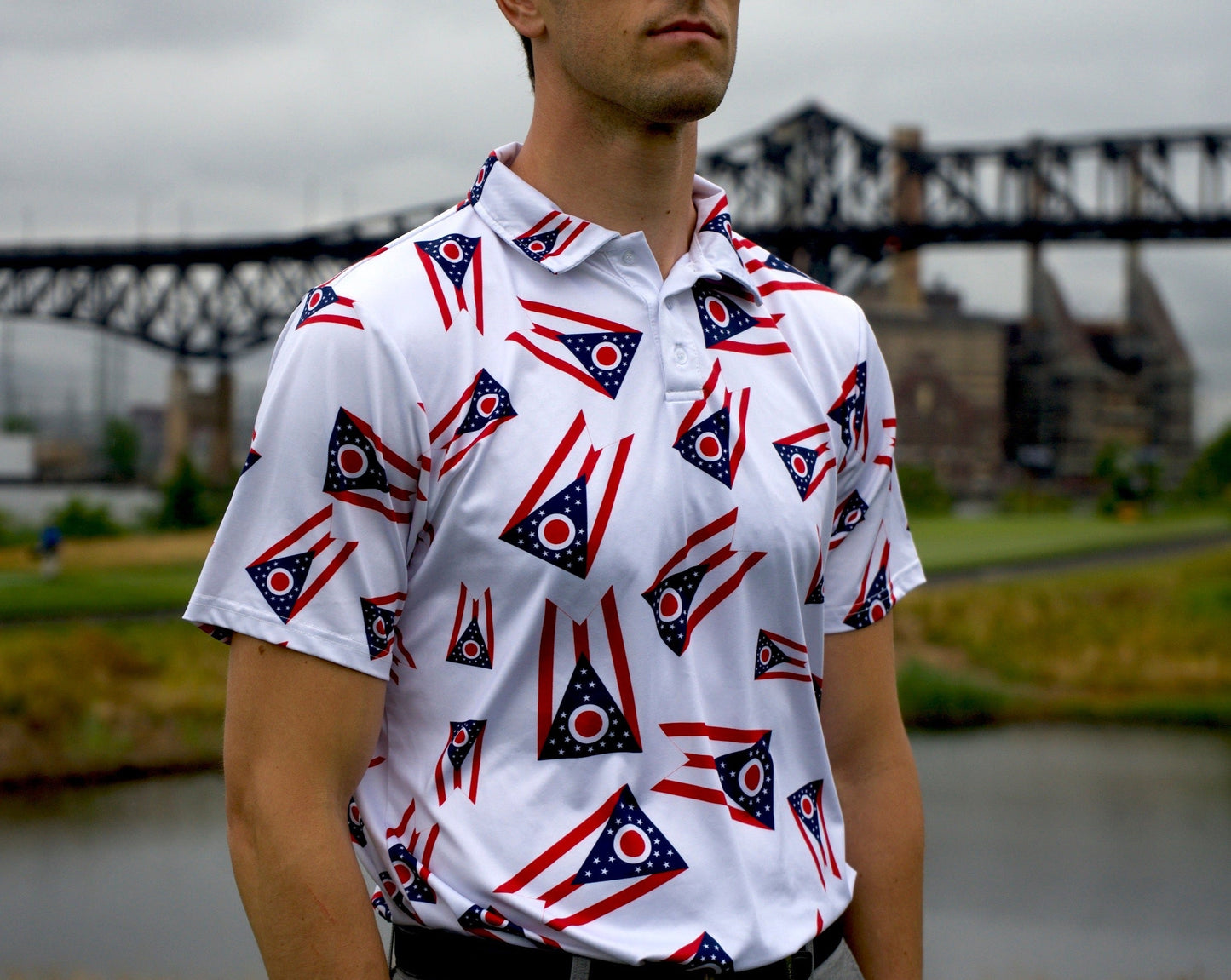 Big Ohio Burgee Golf Shirt