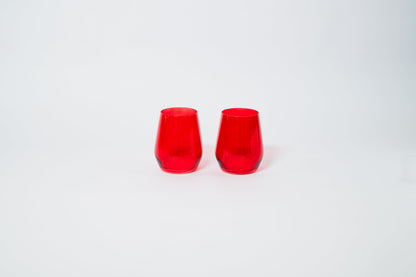 Cherry Red - Colored Wine Glass