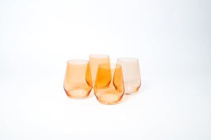 Creamsicle - Stemless Colored Wine Glass