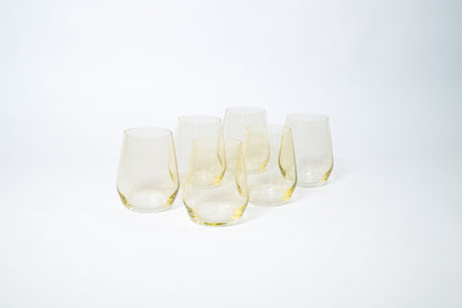 Lemon Drop - Colored Wine Glass