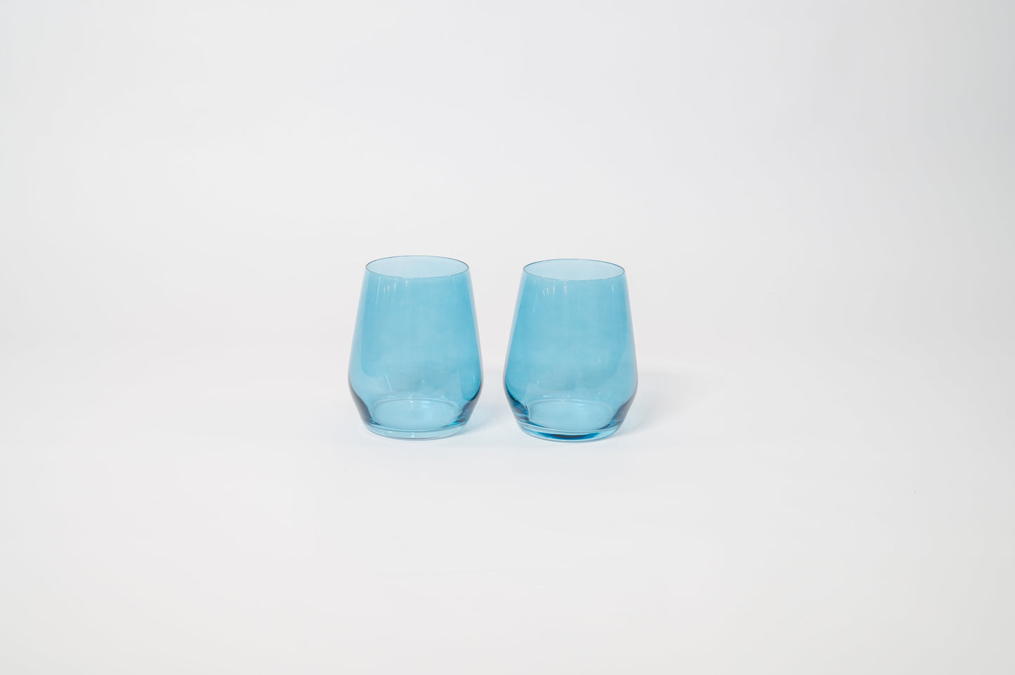 Blue Lagoon - Stemless Colored Wine Glass