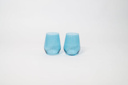 Blue Lagoon - Colored Wine Glass