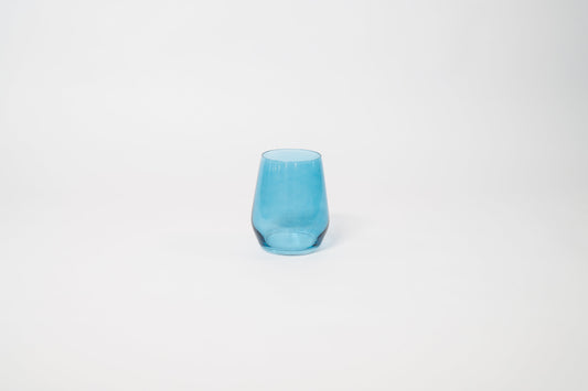 Blue Lagoon - Stemless Colored Wine Glass