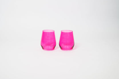Hot Hot Pink - Colored Wine Glass