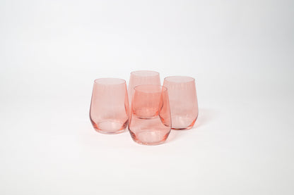 Tickle Me Pink - Colored Wine Glass